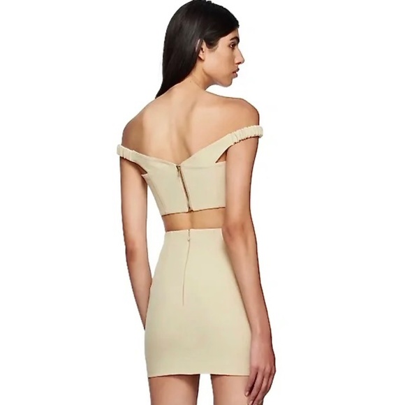 J KOO Beige Cut-Out Mini Skirt & Top New with tags - Picture 14 of 15